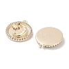 Brass Micro Pave Clear Cubic Zirconia Pendants KK-F871-30G-2
