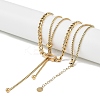 Ion Plating(IP) 304 Stainless Steel Chain Necklaces NJEW-M078-14G-4