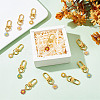 24Pcs 6 Colors Alloy Enamel Pendant Decorations HJEW-GO00009-4