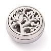 304 Stainless Steel Magnetic Diffuser Locket Aromatherapy Essential Oil Buckle AJEW-M027-02P-3