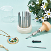 23Pcs Iron Beading Tools Set Diamond Setting Beading Tools Graver Beader TOOL-WH0002-19-5
