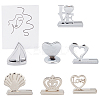 7Pcs Alloy Place Card Holders ODIS-OC0001-25-1