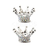 Alloy Rhinestone Crown Beads LS-FIND-NH0001-19S-1