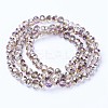 Electroplate Transparent Glass Beads Strands EGLA-A034-T2mm-Z02-2