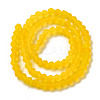 Imitate Austrian Crystal Frosted Glass Beads Strands X-EGLA-A039-T4mm-MD22-2