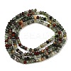 Natural African Bloodstone Beads Strands G-S388-A02-1x2mm-3