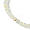 3mm Natural Yellow Quartz Faceted Round Beaded Stretch Bracelets for Women BJEW-JB10842-04-4