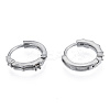 Tarnish Resistant 304 Stainless Steel Hoop Earrings Findings LS-STAS-N092-189-1