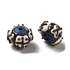 Hand Painted Acrylic with Enamel Beads MACR-K354-38O-3