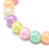 7Pcs 7 Color Candy Color Acrylic Round Beaded Stretch Bracelets Set BJEW-JB08928-6
