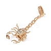 Alloy Rhinestone Stretch Rings AJEW-B107-03KCG-2