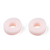 Flat Round Handmade Polymer Clay Bead Spacers X-CLAY-R067-4.0mm-27-5