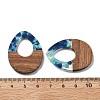 Resin and Walnut Pendants FIND-R051-10F-3