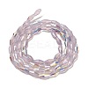 Baking Paint Glass Beads Strands DGLA-D001-01I-2