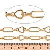 304 Stainless Steel Heart & Oval Link Chains CHS-B013-02G-2