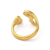 304 Stainless Steel Hollow Heart Open Cuff Rings for Women RJEW-K258-05G-02-4
