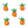 Handmade Nylon Wired Glass Beaded Pendants PALLOY-CJ00107-1
