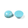 Craft Findings Dyed Synthetic Turquoise Gemstone Flat Back Dome Cabochons TURQ-S266-8mm-01-3