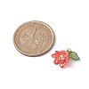 Flora Leaves & Lily flower Charms PALLOY-JF02541-01-2
