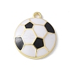 Alloy Enamel Pendants PALLOY-R153-02G-04-1