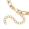304 Stainless Steel with Natural Keshi Pearl Link Bracelets BJEW-JB12156-5