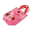 Mother's Day Theme Printed Flower Non-Woven Reusable Folding Gift Bags with Handle ABAG-F009-C04-2