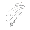 304 Stainless Steel Flamingo Shaped Pendant Cable Chain Necklaces for Women Men NJEW-Q032-02B-P-4