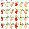 120Pcs 6 Styles Acrylic Pendants PALLOY-BM00011-7