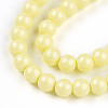 Baking Paint Pearlized Glass Pearl Bead Strands HY-N002-3mm-B03-4
