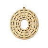 Hollow 304 Stainless Steel Pendants STAS-L022-501G-1