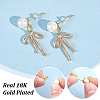 200Pcs 304 Stainless Steel Stud Earring Findings STAS-UN0061-89-5