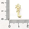 Brass Micro Pave Cubic Zirconia Pendants KK-M310-01G-10-3