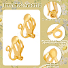 100Pcs Brass Clip-on Earring Findings FIND-PH0002-55A-4