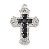 Brass Micro Pave Cubic Zirconia Pendants KK-P342-15P-2