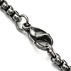 304 Stainless Steel Box Chain Necklace NJEW-D046-02B-3