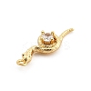 Brass Micro Pave Cubic Zirconia Pendants LS-KK-M321-01C-G-2