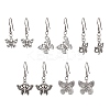 Alloy Butterfly Dangle Earrings with 304 Stainless Steel Pins for Women EJEW-JE05511-1