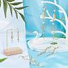 DIY Leaf & Pearl Dangle Earring Making Kits DIY-SC0016-50-5