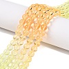 Baking Paint Transparent Glass Beads X-DGLA-M001-8mm-08-6