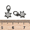 Brass Micro Pave Cubic Zirconia Pendants ZIRC-K070-41B-3
