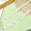 2 Yards Polyester with Plastic Imitation Pearl Beads Tassel Ribbons OCOR-GF0005-09B-3