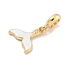 Rack Plating Alloy Enamel Fishtail European Dangle Charms FIND-B034-49G-02-2