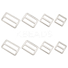8Pcs 4 Styles Alloy Slider Buckles FIND-GF0007-01P-1