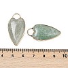 Natural Green Strawberry Quartz Pendants G-G193-02G-06-3