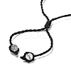 Natural Fluorite Teardrop Pendant Necklace NJEW-K258-01F-4