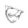 304 Stainless Steel Cuff Rings for Women RJEW-M019-05P-1