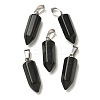 Natural Obsidian Pendants G-Z067-07P-10-2