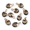 Faceted Glass Charms GLAA-N040-007A-1