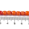 Handmade Lampwork Chevron Beads Strands LAMP-K041-01A-18-5
