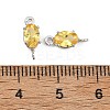 SHEGRACE Brass Pave Cubic Zirconia Oval Connector Charms XGRQ2O264-437C-P-3